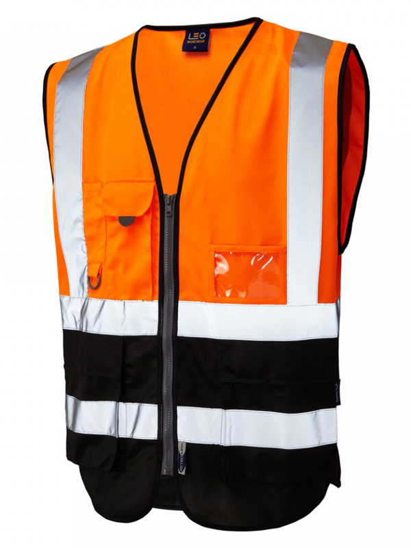 LYNTON ISO 20471 Class 2* Vest - Orange-Black